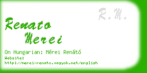 renato merei business card