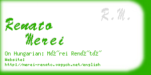 renato merei business card